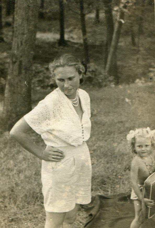 Halina Stodolski with her daughter, Bożena